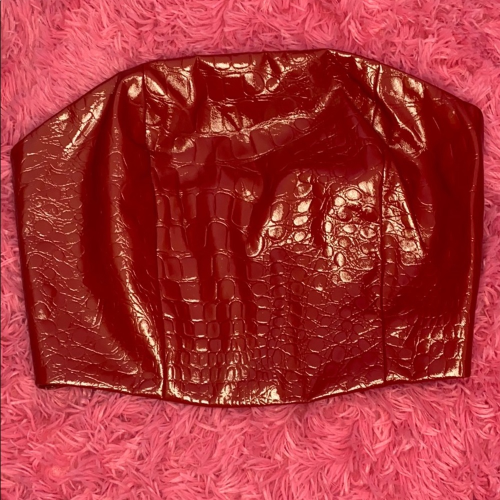 Leather Tube Top